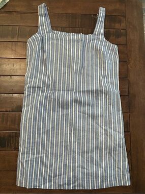 Blue and White Striped Sundress